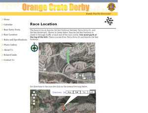 Orange Crate Derby Map